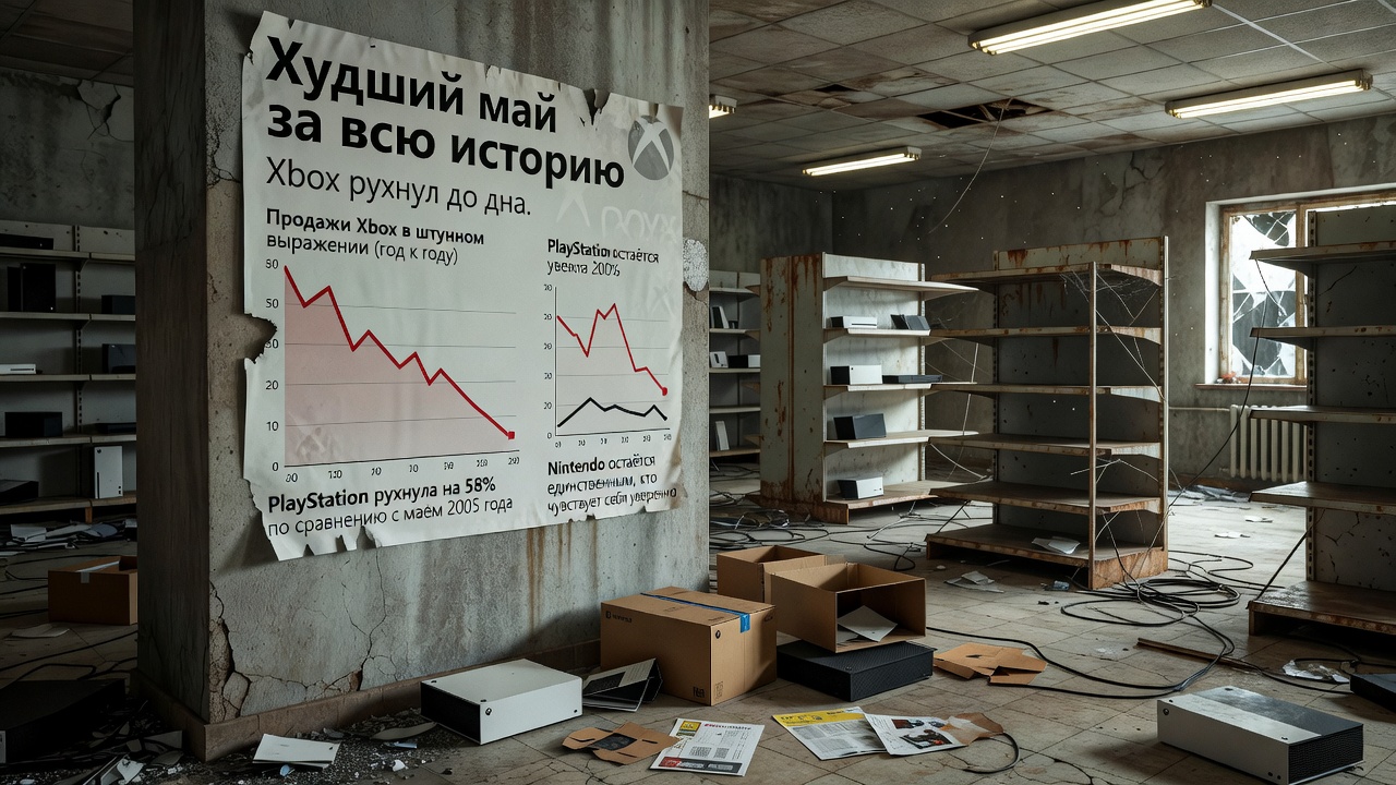 Xbox рухнул до дна. Худший май за всю историю
