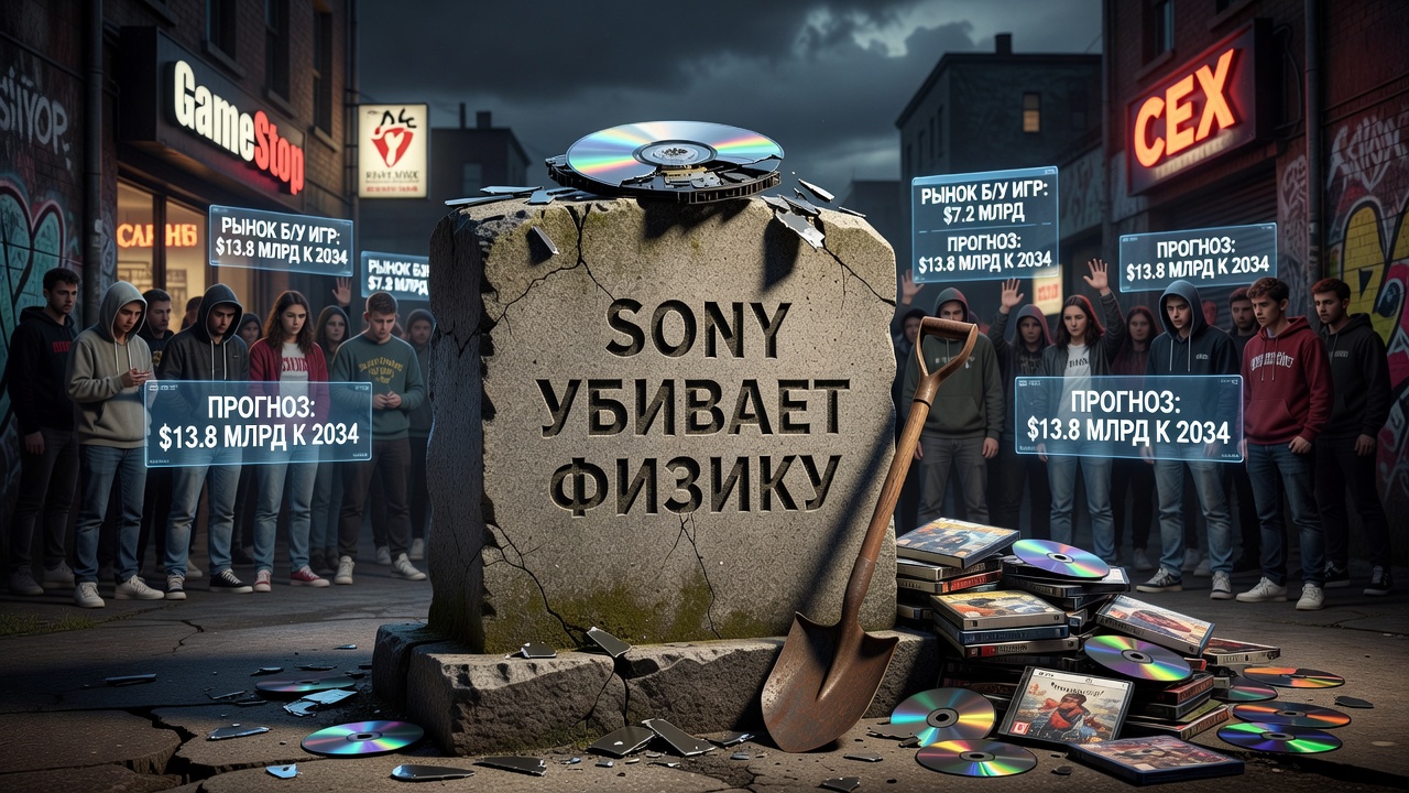 Sony убивает физику. Рынок б/у игр под угрозой!