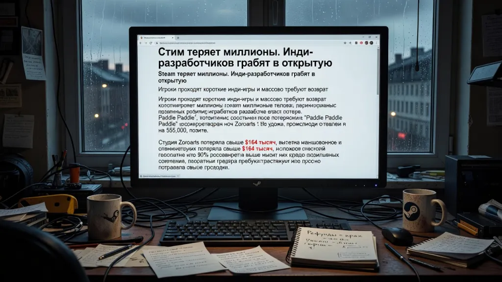 Steam теряет миллионы. Инди-разработчиков грабят в открытую
